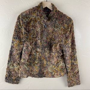 Women’s Tsunami Faux Fur ZIP Jacket Coat Medium Multicolor